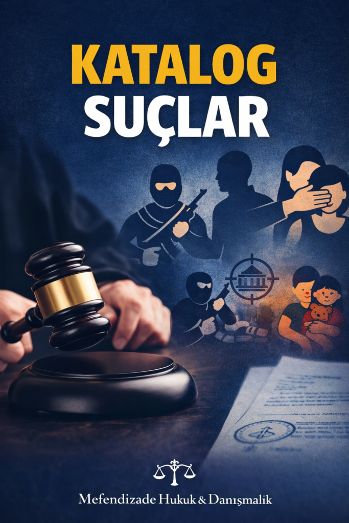 Katalog suçlar nelerdir? Tutuklama nedenleri, tutuklama nedenleri, tutuklama şartları ve tutuklama kararı CMK 100 hakkında bilgi edinin.