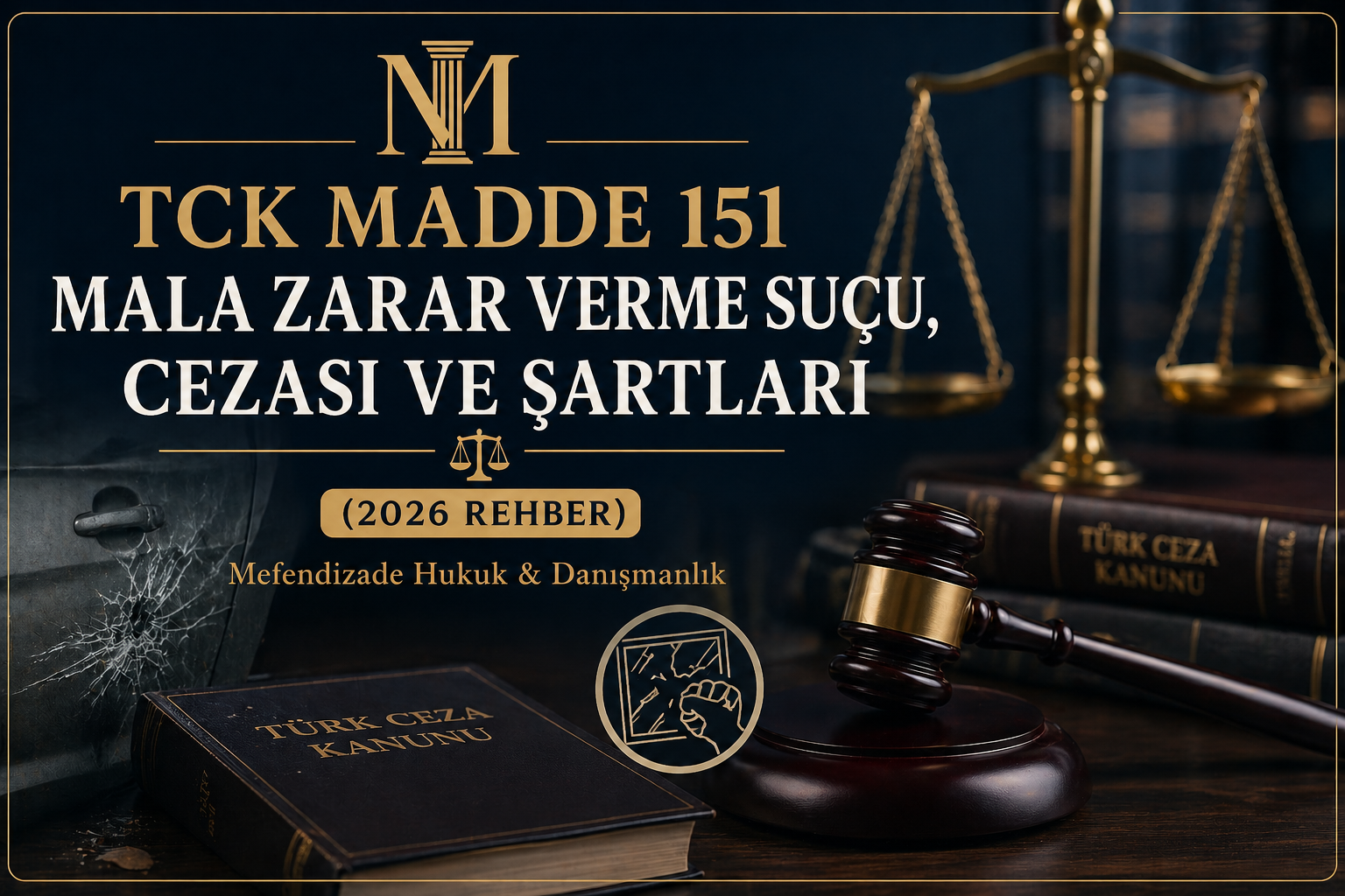 Mala zarar verme suçu nedir? TCK 151 mala zarar verme, mala zarar verme cezası, şikayet süreci ve hukuki şartlar hakkında 2026 güncel rehber.