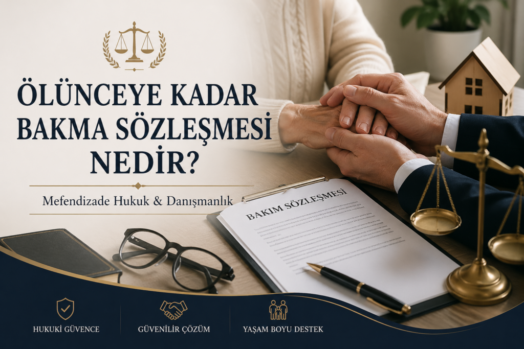 Ölünceye kadar bakma sözleşmesi nedir, nasıl yapılır ve iptal edilir mi? Tapu devri, bakım borcu, miras ve sözleşme şartları 2026 rehberinde.