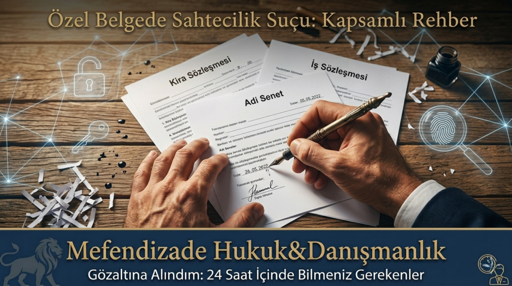 özel belgede sahtecilik suçu