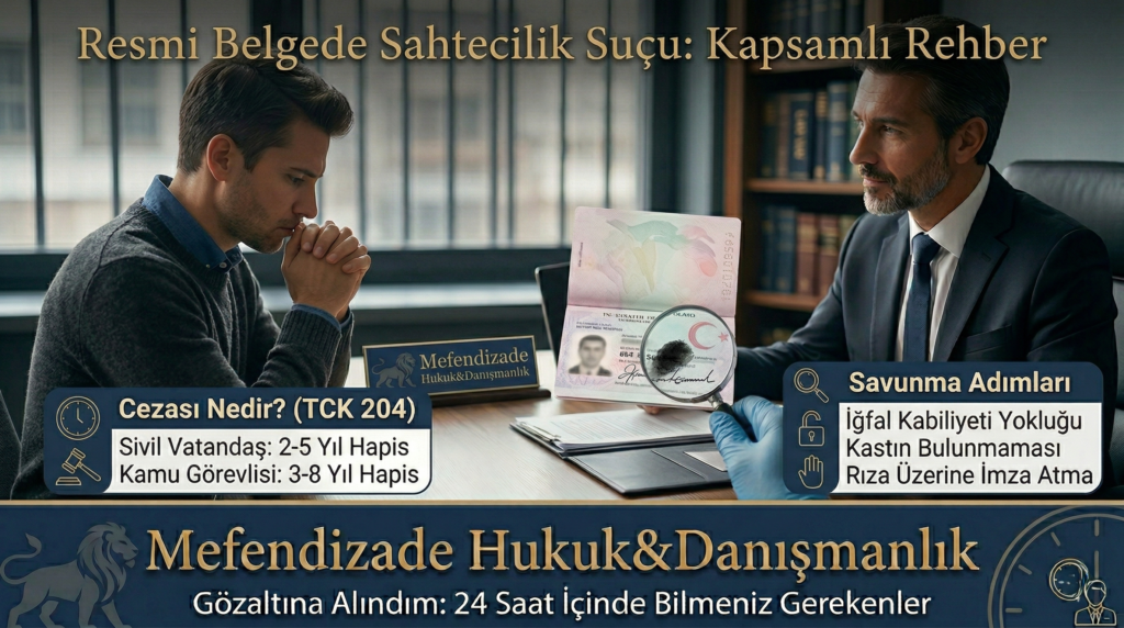 resmi belgede sahtecilik suçu