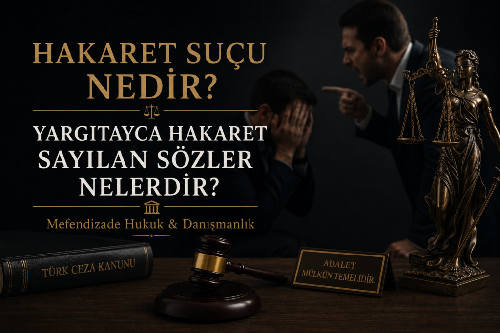 Hakaret suçu nedir, hangi sözlerin hakaret sayılacağı yargıtayca hakaret sayılan sözler hakkında bilgi edinin, hakaret davası açarken hukuki destek alın.