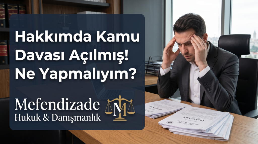 Hakkımda kamu davası açılmış ne yapmalıyım diyorsanız makalemizi okuyum bizimle iletişime geçin.
