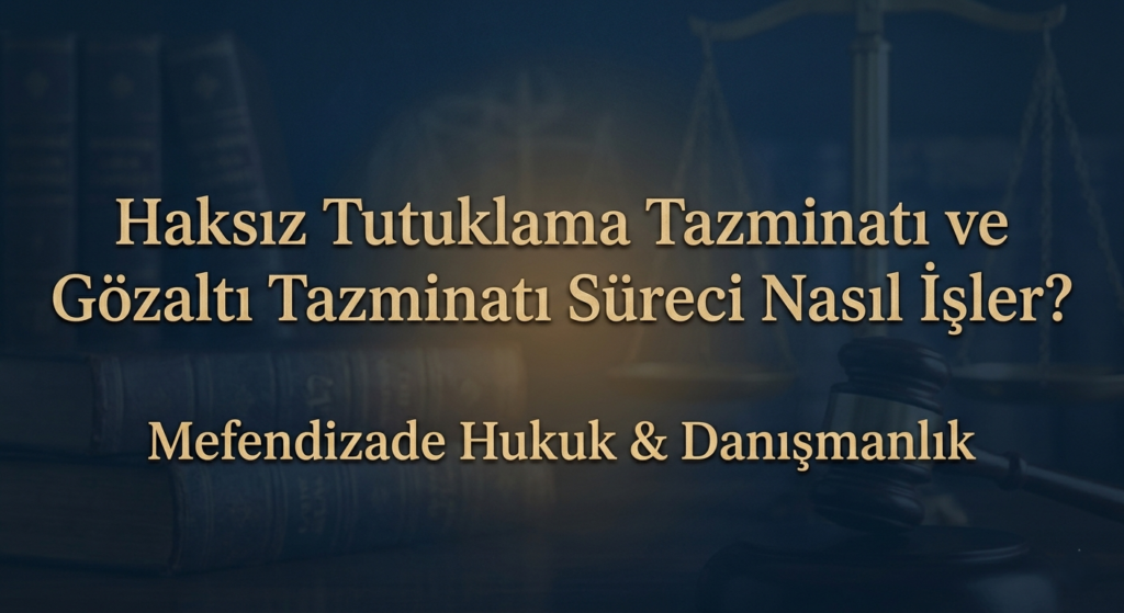 Haksız tutuklama tazminatı ve gözaltı tazminatı hakkında bilgi edinin.