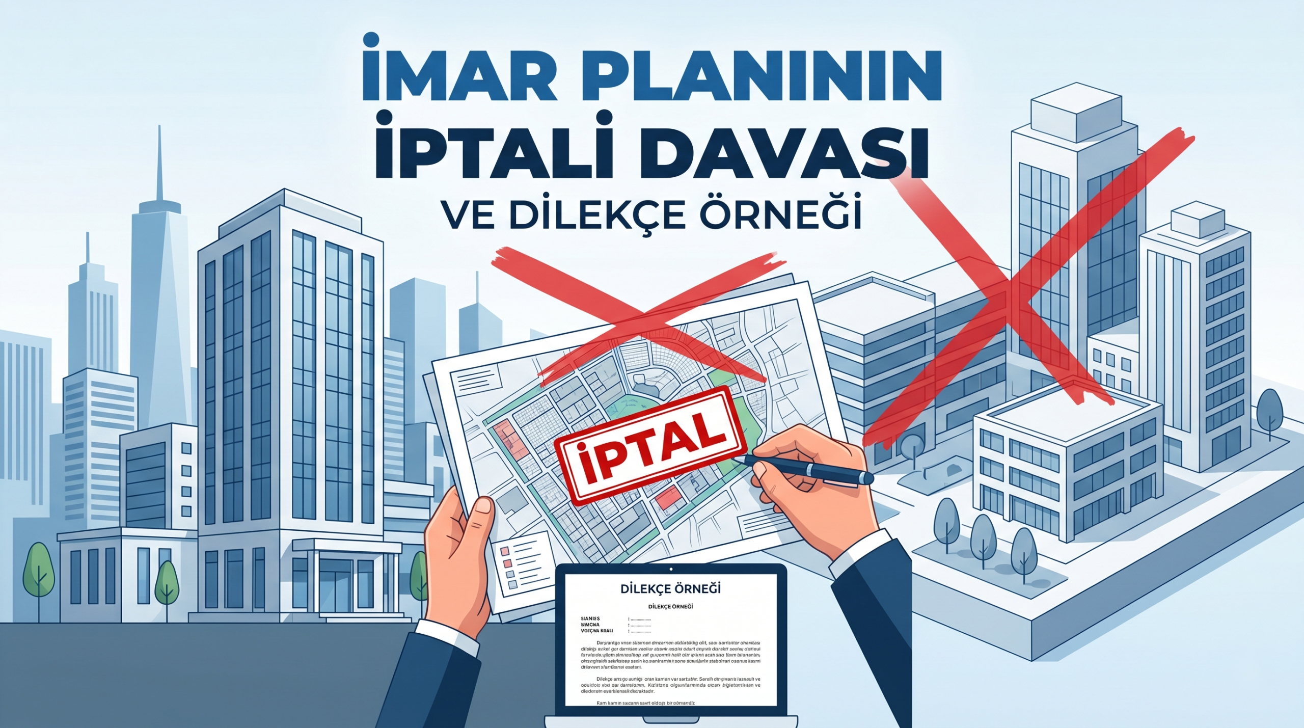 İmar planının iptali davası nasıl açılır? 60 günlük dava açma süresi, iptal şartları ve güncel dilekçe örneği. İstanbul inşaat ve gayrimenkul avukatı ile haklarınızı koruyun.