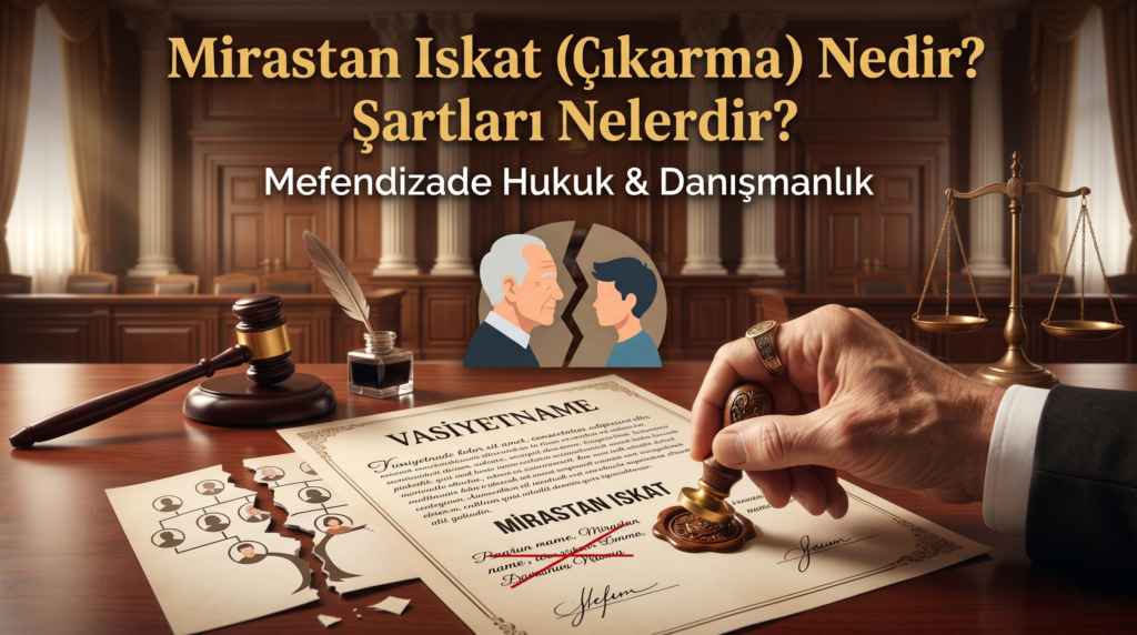 Mirastan ıskat nedir, mirastan ıskat halleri nelerdir, şartları nelerdir hakkında bilgi edinin.
