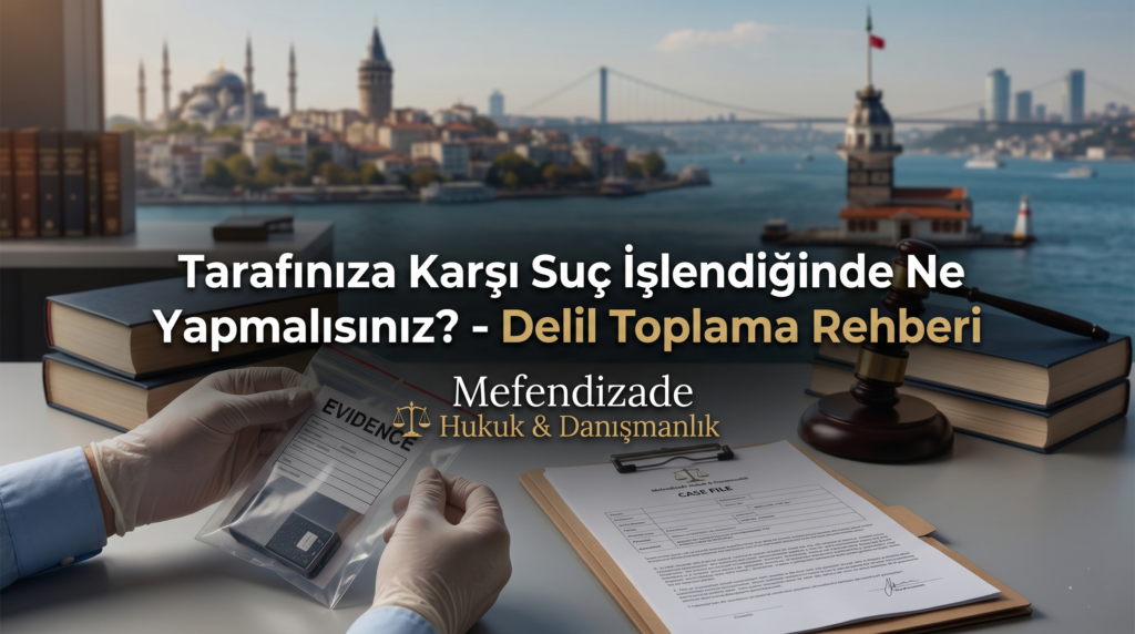 Tarafınıza karşı suç işlendiğinde ne yapmanız, delil toplama yöndemleri hakkında bilgi edinin.