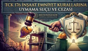 tck 176 inşaat emniyet kurallarina uymama suçu ve cezası hakkında bilgi edinin.